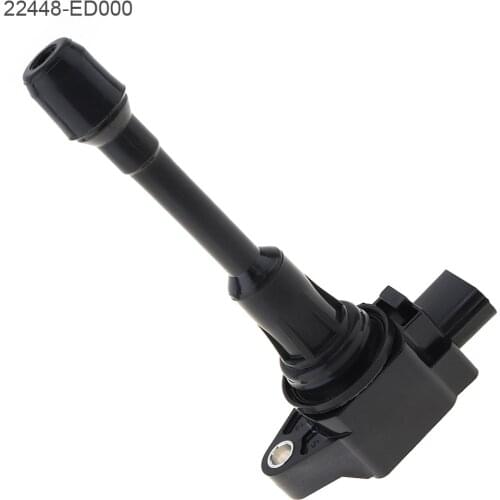 1pc Black Plastic and Metal Durable Car Ignition Coil Pack High Pressure Pack 22448-ED000 fit for Needy Nissan 2.5