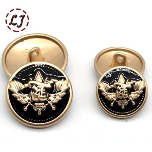 New fashion decorative button high quality gold army military star sewing buttons for shirt overcoat garment ccessories DIY