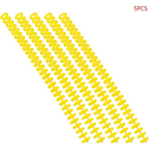 2021 New 5pcs Plastic Loose Leaf Link Spiral Spring Circles Binder Ring for 30 Holes A4 Notebook Paper Book Stationery