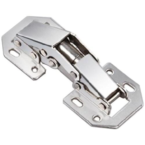 New 90 Degree 3" Cabinet Hinges No-Drilling Bridge Shaped Spring Door Hinge For Cupboard Furniture With Screws qiang
