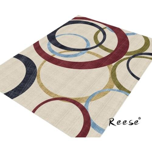 Reese Fashion Area Rug Nordic Ins Pattern Carpets For Livingroom Bedroom Diningroom Hotel Bathroom Anti Slip Bottom Customizable