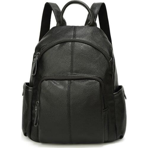 YOUSE 2020 new sheep pattern Soft Leather Backpack PERSONALIZED leisure large capacity travel bag for women