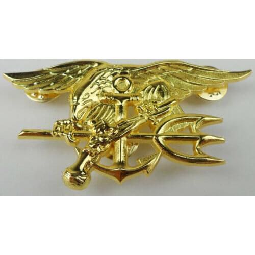 Golden US Navy SEALs Trident Badge Pin U.S. Naval Special Forces Badge-0003 Military 5605101