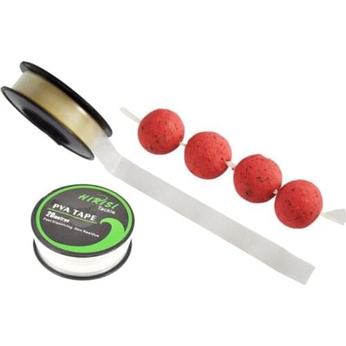 1pcs Water-soluble Film 10mm X 20m PVA Tape Fast Water Dissolving Carp Fishing Lure bag Tools String Fishing Feeder Accessories