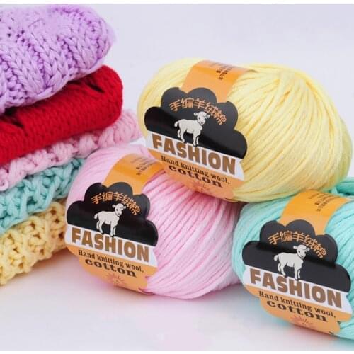 100g/pc Hand-knitted cashmere cotton yarn crochet scarf yarn Warm Knitting Crochet Knitwear Wool Yarn Soft For Hand Knitting
