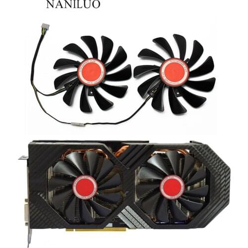 2 шт./компл. 95 мм FDC10U12S9-C CF1010U12S GPU кулер для видеокарты вентилятор для XFX RX 580 его RX-580 охлаждения графической