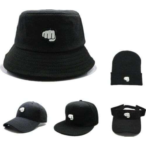 2021 Fist Embroidery Cotton Bucket Hat Fisherman Hat Outdoor Travel Hat Sun Cap Hats for Men and Women 171