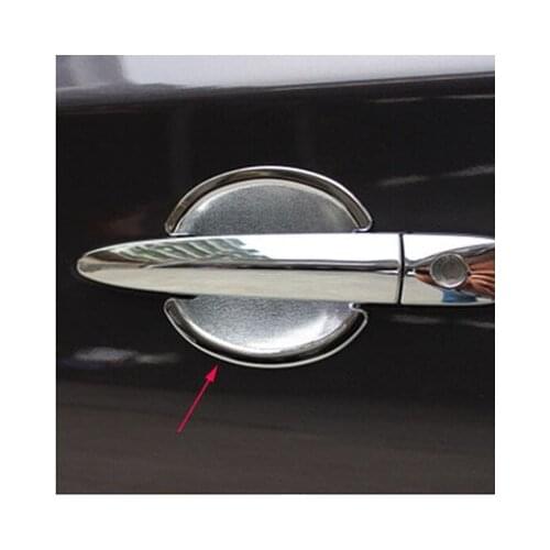 For Nissan Teana J32 2009-2013 Automobile Chrome Door Handle Bowl Covers Decoration Ring Trim Car Accessories 4PCS
