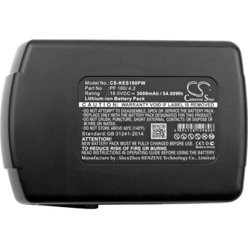 Cameron Sino 3000mAh battery for KRESS 180 AFB PF 180/ 4.2 Power Tools Battery