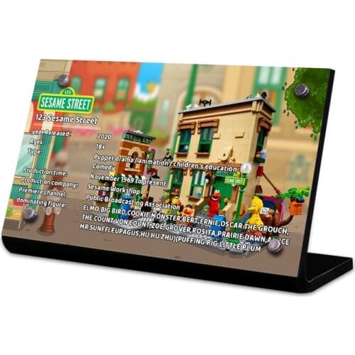 The Acrylic Display Stand Brand For 21324 Sesame Street Ideas Toys Building Blocks