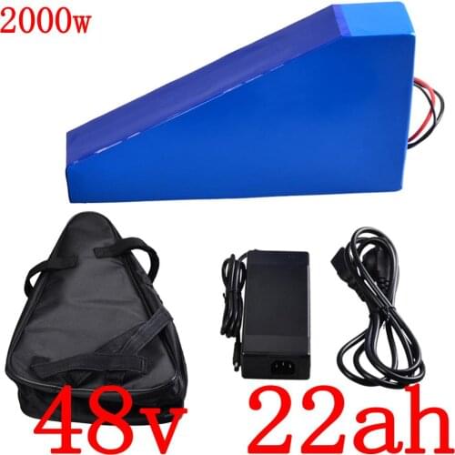 Free Customs Tax 48V Battery 48V 1000W 1500W 2000W Electric Bike Battery 13S 48V 20Ah 22Ah 25Ah Ebike Lithium Battery+5A Charger