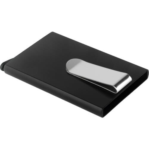 Metal Business ID Travel Card Wallet Automatic Pop Up ID Credit Card Holder Men Women Business Card Case Stainless Steel Clip #C