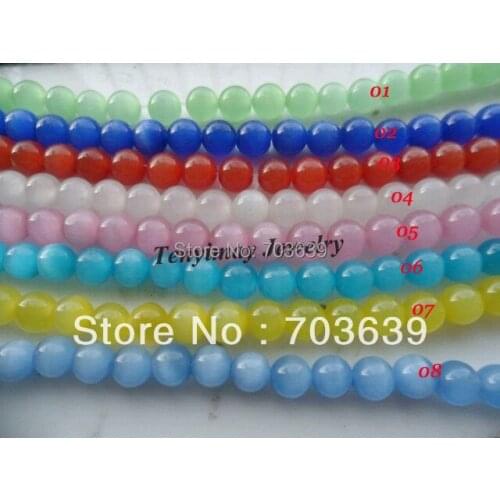 4mm Opal Beads For Jewelry DIY Color Option Cats Eye Beads 5 Strands/Lot(about 100pcs/strand) Free Shipping