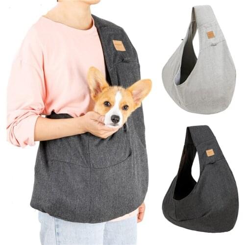 Dog Carrying Backpack Portable Pet Sling Bag for Small Dogs or Cats Functional Safety Dog Hug Bag Outdoor Travel Puppy Carrier