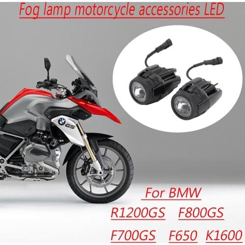 Fog Light Spot LED Auxiliary with Protector Guard Safety Driving Lamp For BMW R1200GS F800GS F700GS F650 K1600