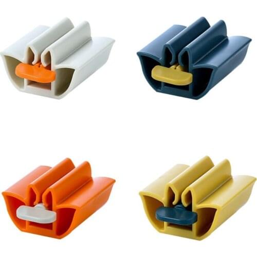 Manual Toothpaste Dispenser Facial Cleanser Squeezer Clips Rolling Toothpaste Squeezer Tube Bathroom Accessories