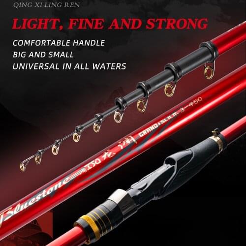 Carbon ultra light super hard reef rock fishing rod 3#3.6m4.5m5.4m6.3m long shot rod slipping drift Carp rod Telescopic sea pole