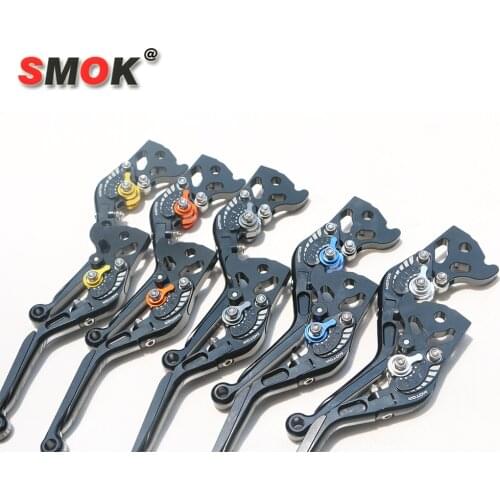 SMOK Motorcycle Scooter Accessories CNC Aluminum Alloy Adjustable Folding Extendable Brake Clutch Levers For Yamaha BWS X 125