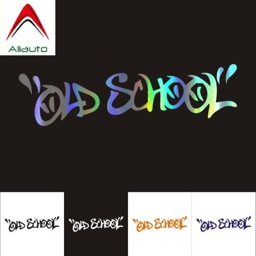 Aliauto Personality Fashion Car Stickers Old School Automobile Motorcycles Decoration 3D Reflective Decal Auto Styling,15cm*4cm