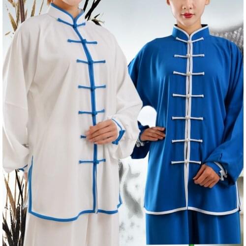 Unisex tai chi taijiquan uniforms wushu kung fu wushu suits martial arts clothing costumes black/pink/blue/red/rose/yellow