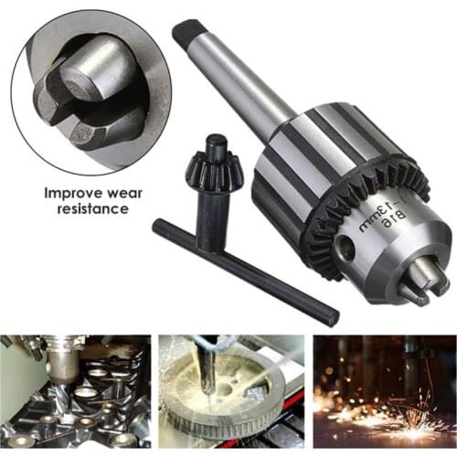 5/64-1/2 Inch Heavy Duty Carbide Drill Chuck 0.5-13mm Mini Lathe with MT2 Morse Taper 2 Arbor K32 Key Lathe Chuck Electric Drill