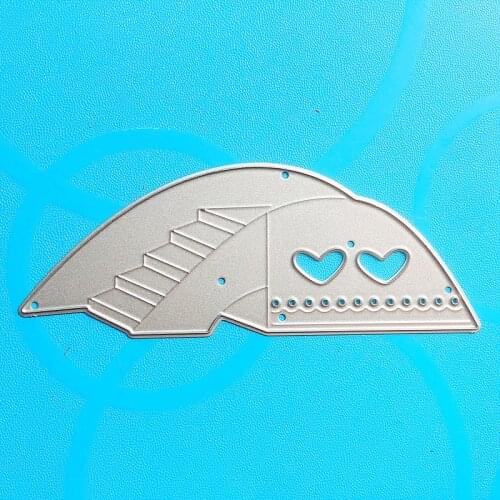 YLCD881 Love Bridge Metal Cutting Dies For Scrapbooking Stencils DIY Album Cards Decoration Embossing Folder Craft Die Cutter