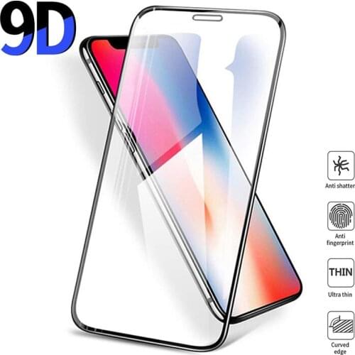 9D Full Cover Protective Glass On For iPhone 6 6s 7 8 Plus Screen Protector Hard Tempered Glass For iPhone X XS XR Max Film