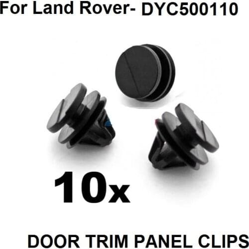 10x Exterior Door, Sill & Wheel Arch Moulding Trim Clip- For Land Rover DYC500110