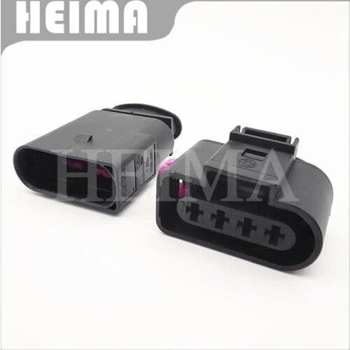 10-30sets 3.5mm 4 Pin waterproof male female auto connector ignition coil plug for Audi VW Passat SKODA Ford 1J0973724 1J0973824