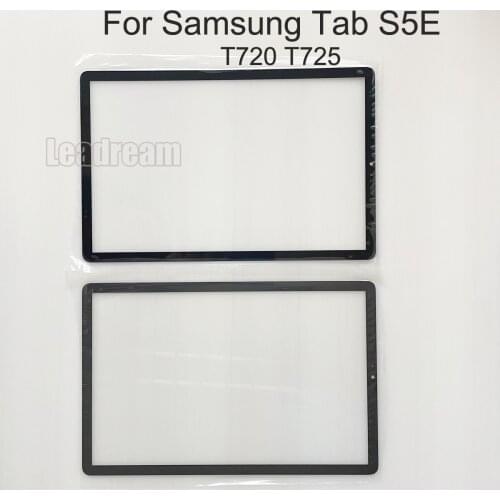 10Pcs Front LCD Glass For Samsung Galaxy Tab S5e 10.5 T720 T725 T727 Front Touch Glass with OCA