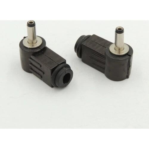 10Pcs DC Power Jack Plug 3.5mm X 1.3MM Shape Right Angle adapter