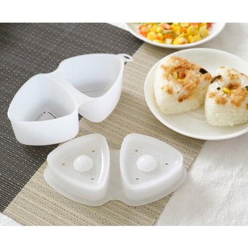 2pcs/set Diy Sushi Mold Onigiri Rice Ball Food Press Form Sushi Mold Onigiri Rice Ball Bento Press Maker Mold Kitchen Bento Acce