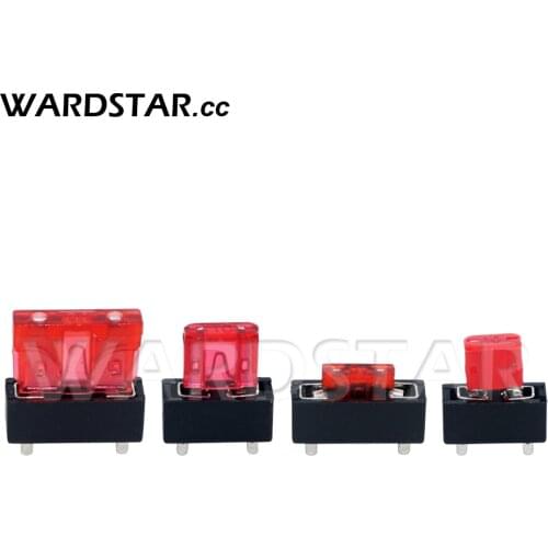 5pcs Universal Car Fuse Holder PCB Panel Mount Insurance Blocks Safety Terminals 10A Micro M2 Mini Small Medium