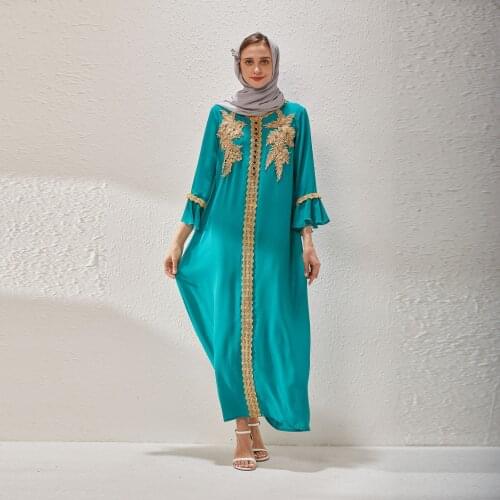 Abaya Kimono Islamic Plus Size Fashion Embroidery Retro Arabic Muslim Dress Ladies Dignified Fashion Robe Abaya Dubai 2021