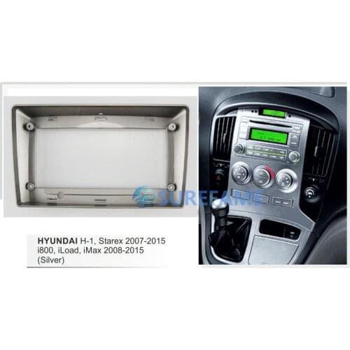 9 inch Car Fascia Radio Panel for HYUNDAI H-1 H1, Starex 2007-2015; i800, iLoad, iMax 2008-2015 Dash Kit Facia Console Bezel