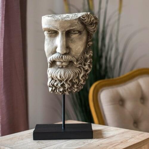 Face Resin Decorations Sculpture Antique Decoration American Country British French European Gifts