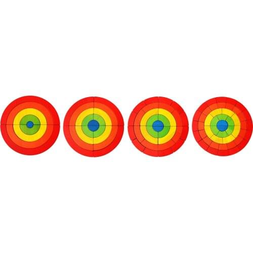 Baby Rainbow Building Nesting Bridge Blocks Shape Sorter Geometric Children Toddlers Developmental Educational Toys Gift