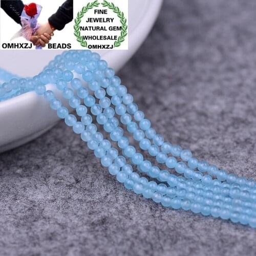 OMHXZJ Wholesale ZB226 23mm DIY Bracelet Necklace Jewelry Making Accessories Components Natural Stone Fine Chalcedony Round Bead