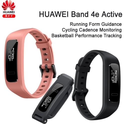 OriginalHUAWEI Band 4e Active Running Sport Wristband Shoes-Buckle Land Impact Sleep Snap Monitor Basketball Tracking Wristband