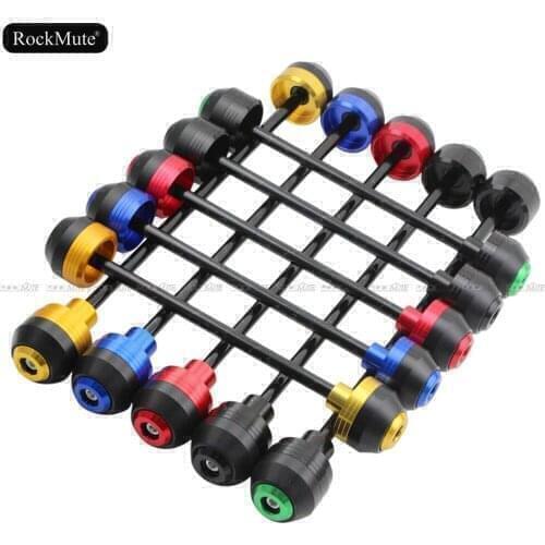 Front/Rear Axle Wheel Fork Sliders For APRILIA RSV1000 MILLE 2008 2009 2010 Motorcycle Crash Protector Falling Guard Pad