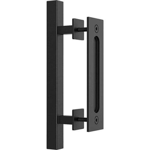 12 Inch Sliding Barn Door Handle Pull Flush Recessed Wood Door Handle Furniture Hardware For Cabinet Cupboard Interior Door