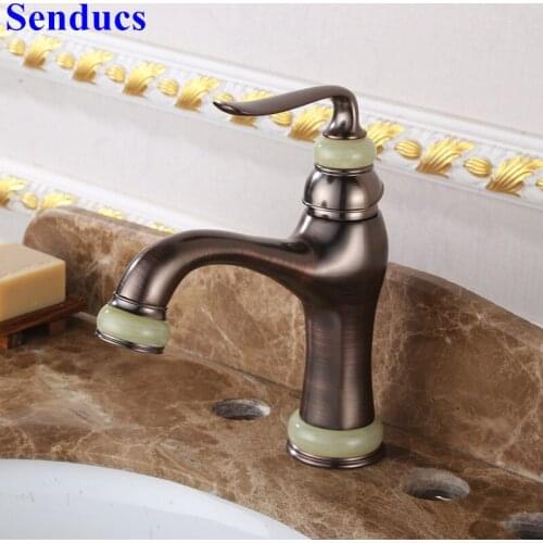 Senducs Kitchen Faucet Quality Brass Kitchen Sink Faucet for Fashion Hot Cold Kitchen Water Faucet Chrome Universal Kitchen Tap