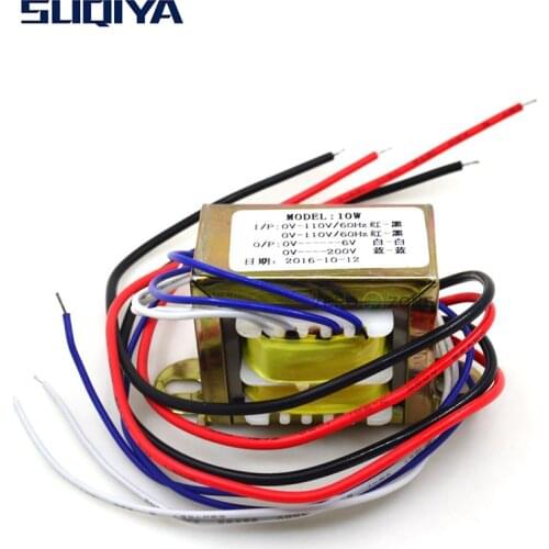 SUQIYA-Free shipping 10VA MINI tube preamp EI transformer 2 * 110V input 0-6V 1A 220V 20mA AC output