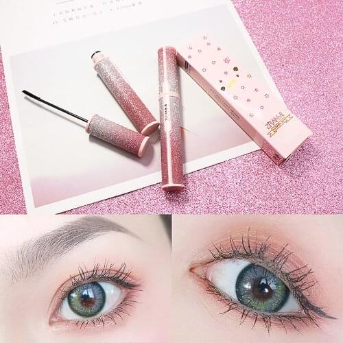 Starry Sky Long And Thick Mascara Shiny Exterior Natural Curling Eyelashes Create Big Eye Waterproof Sweatproof Makeup Cosmetics