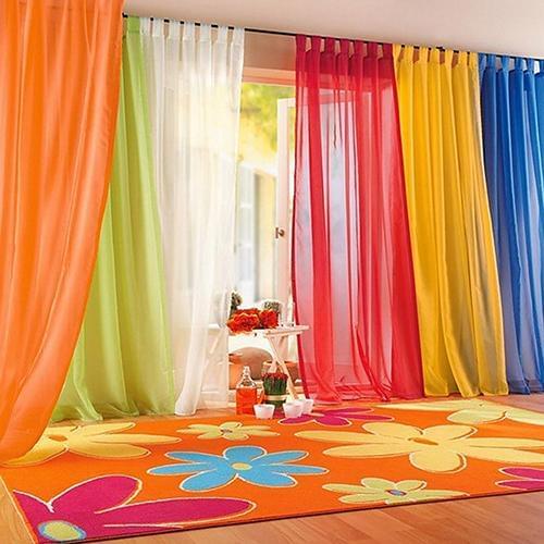 European and American Style Glass Yarn Tulle Curtains for Living Room Window Screening Curtains Drape Panel Sheers