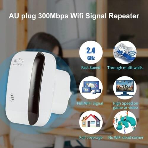 300Mbps WiFi Router Range Signal Amplifier 2.4G Wireless Extender Repeater Wifi Signal Repeater Range Enhancer AP Router
