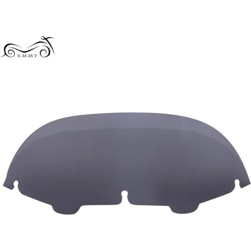 7" Smoke Windscreen Wind Deflector Windshield Headlight Protector Cover For Harley Electra Touring 1996-2013