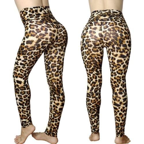 Womens Leggings Leopard Print High Waisted Autumn Punk Style Looks Thin