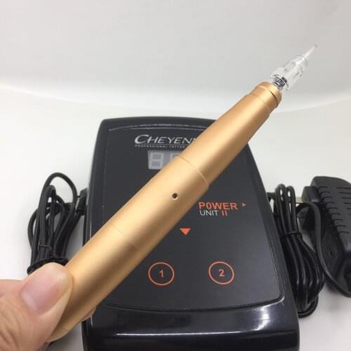 Gold Dermograph Permanent Makeup Machine microblading tattoo machine for eyebrow tattoo with strong motor powerful easy colored