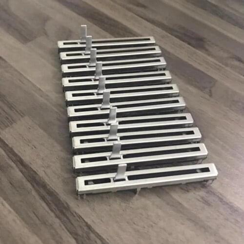 10PCS with Dust strip For Mackie CFX8 CFX12 CFX16 CFX20 DJ Live Mixer Volume Fader 50KDx2 Dual CH